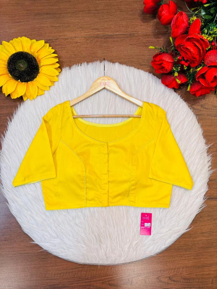 Single And Solid Color Fancy Designer Blouse