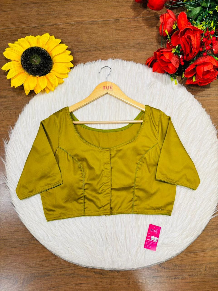 Single And Solid Color Fancy Designer Blouse