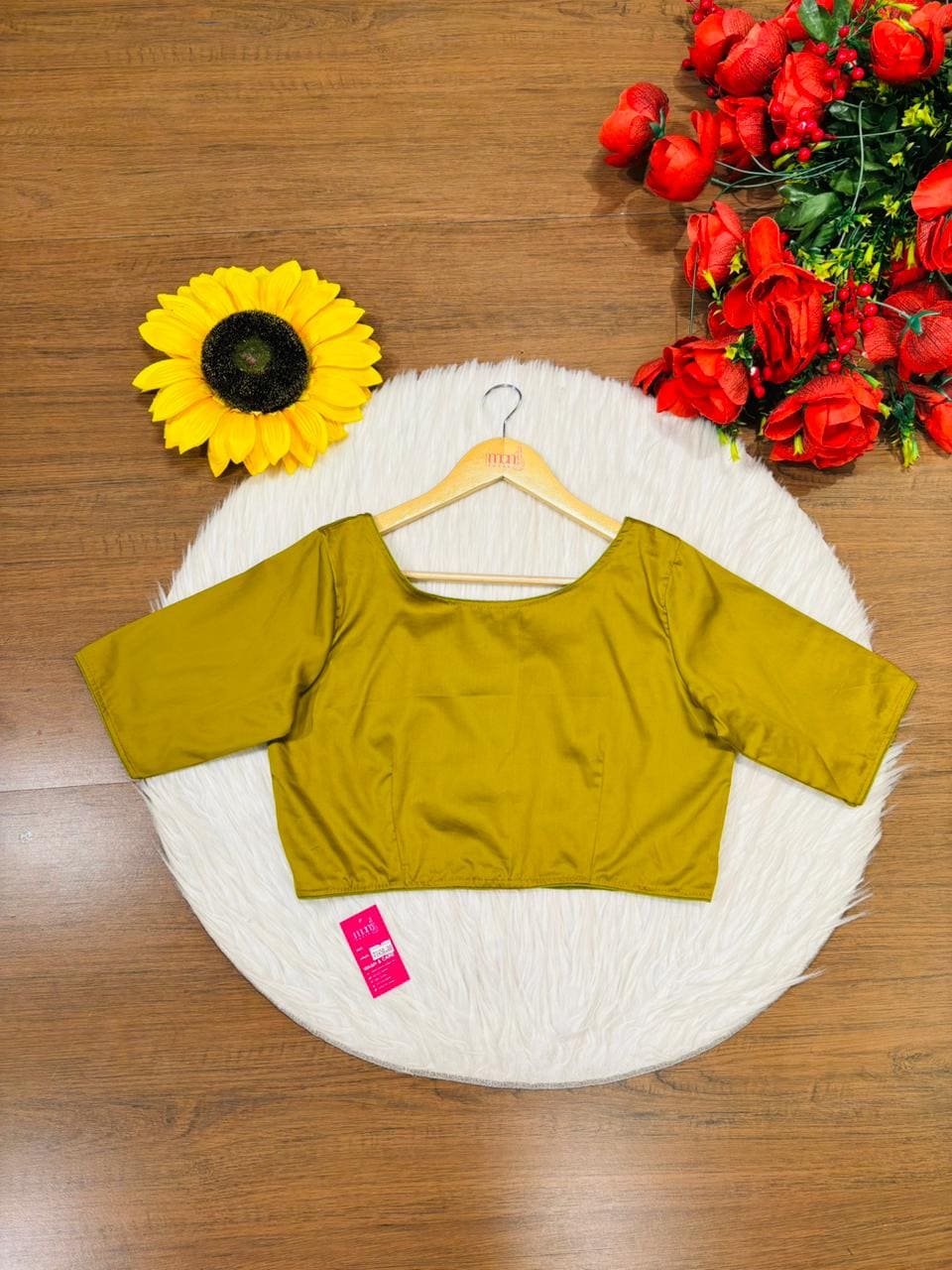 Single And Solid Color Fancy Designer Blouse