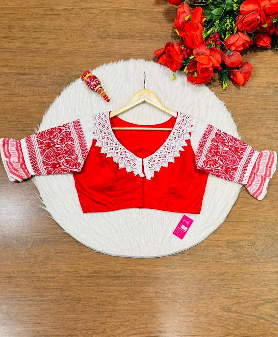 Assamese twist Designer Blouse(Combo-1)