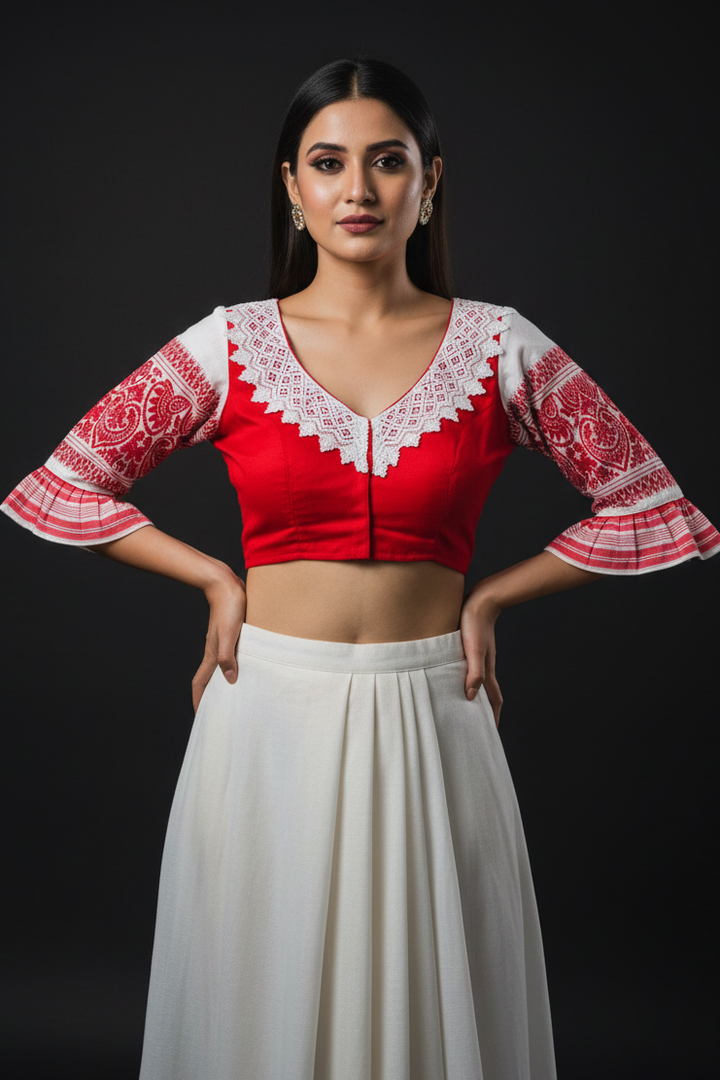 Assamese twist Designer Blouse(Combo-1)