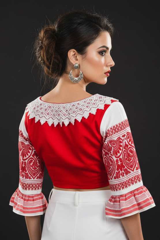 Assamese twist Designer Blouse(Combo-1)