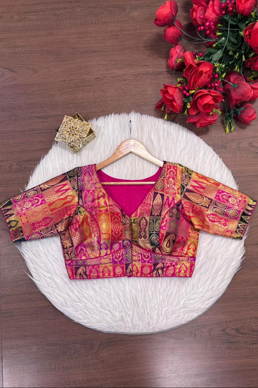 Heart Of Gold-Designer Blouse