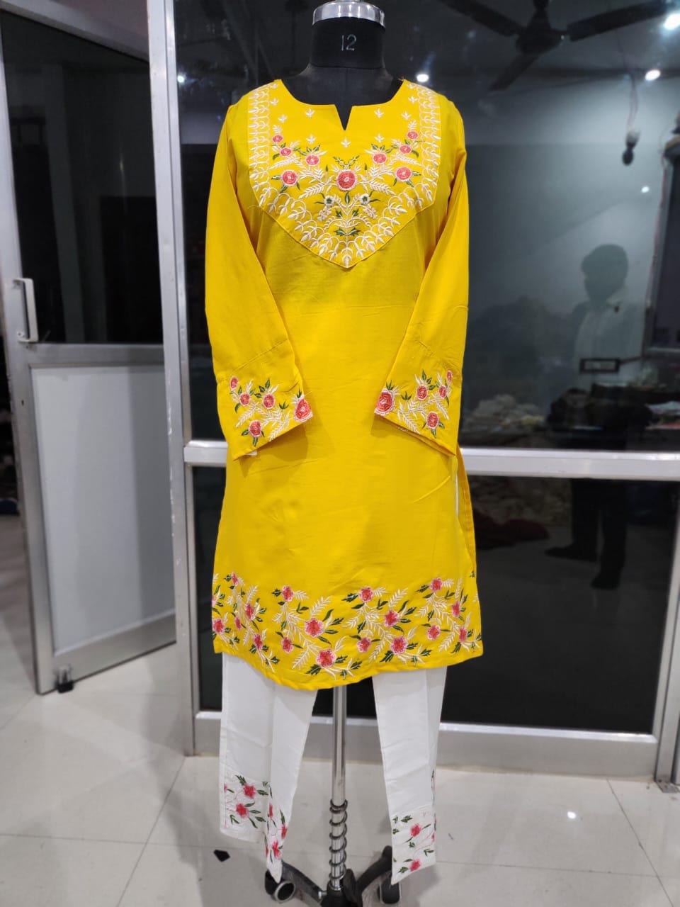 Yellow Shades Cotton Coord Set