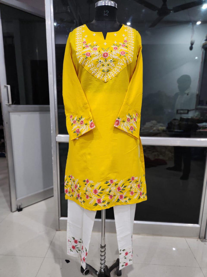 Yellow Shades Cotton Coord Set