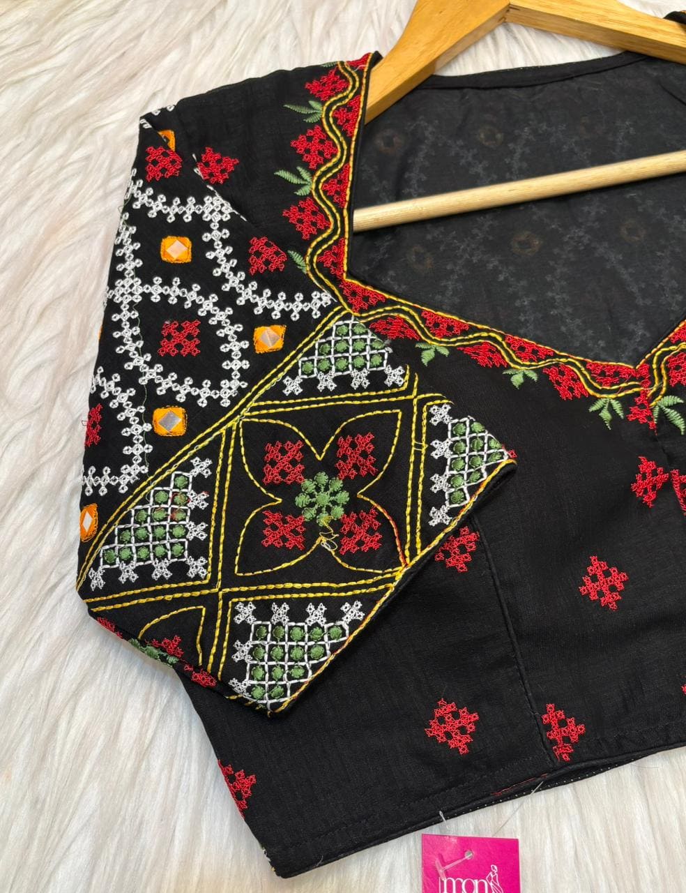 Kutch Style Vichitra Silk Blouse