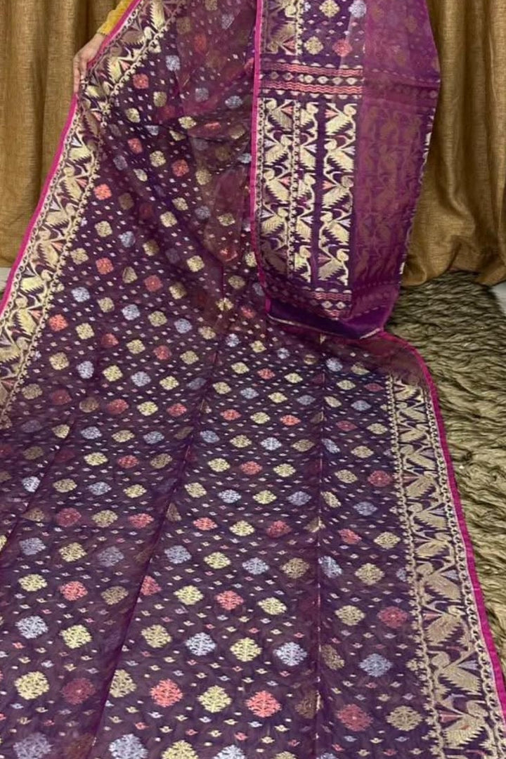 Debottama Dhakai Jamdani Saree