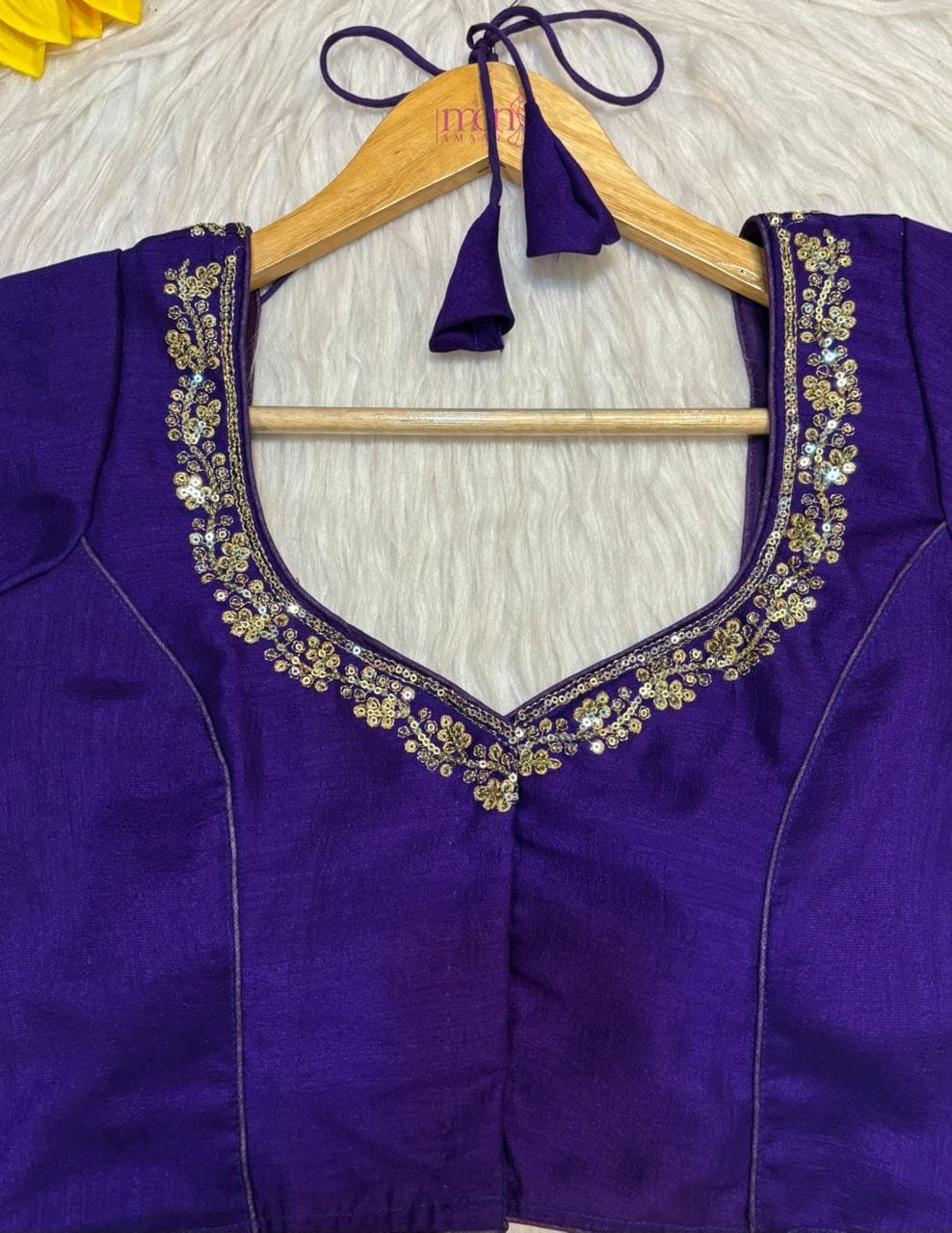 Florea Designer Vichitra Silk Blouse