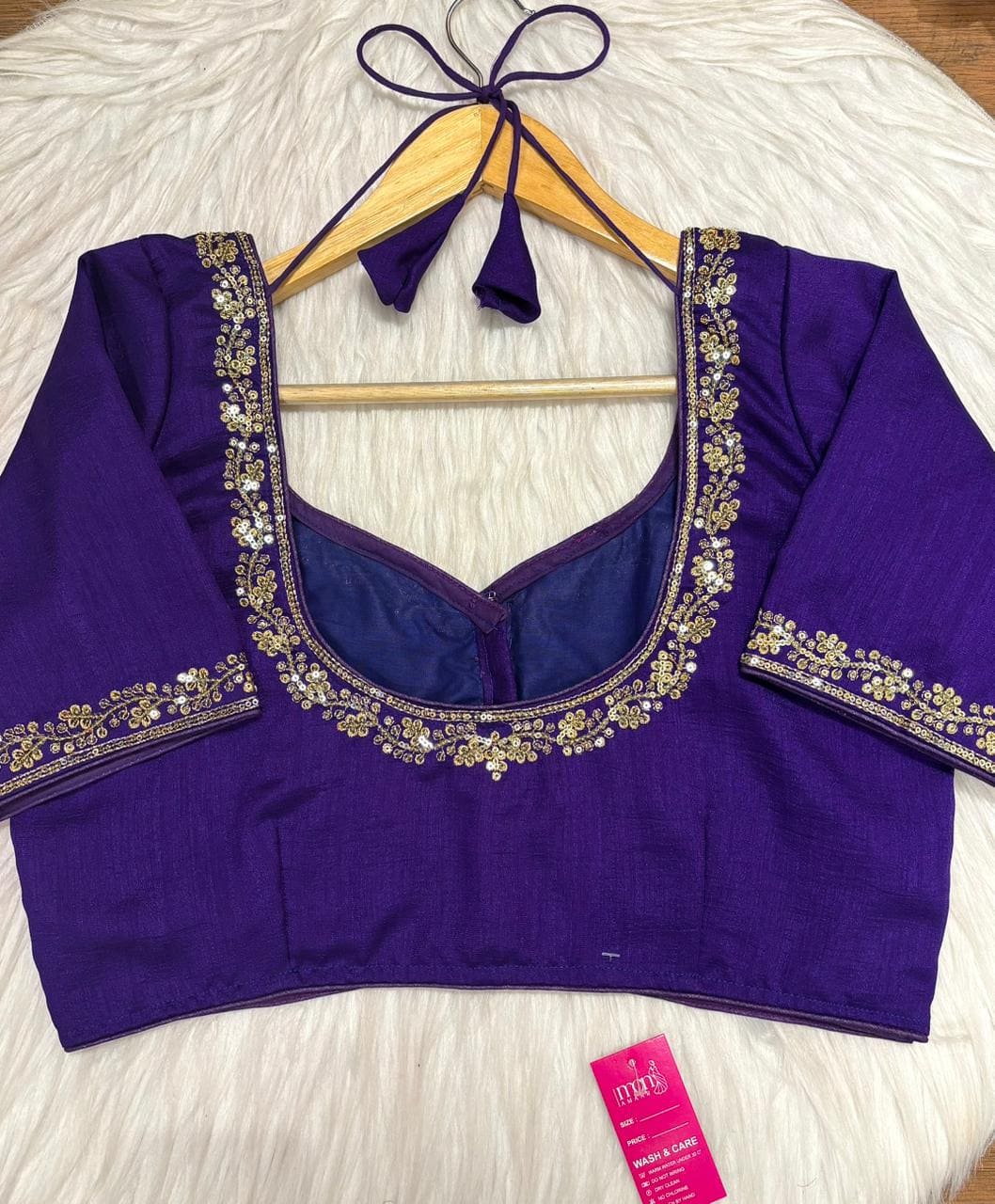 Florea Designer Vichitra Silk Blouse