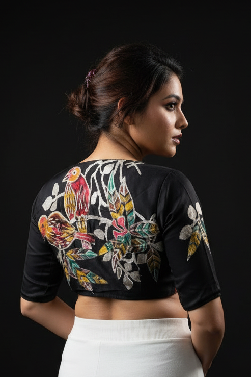 Bird Of Poetry- Modal Silk Batik Blouse