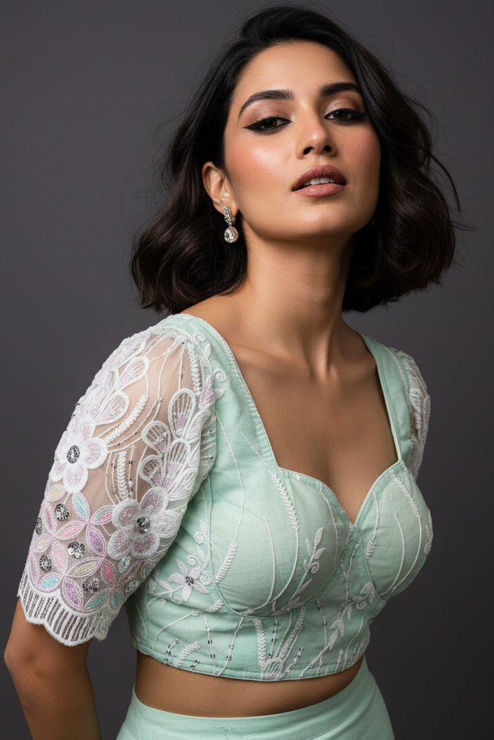 Too Perfect Designer Net Blouse