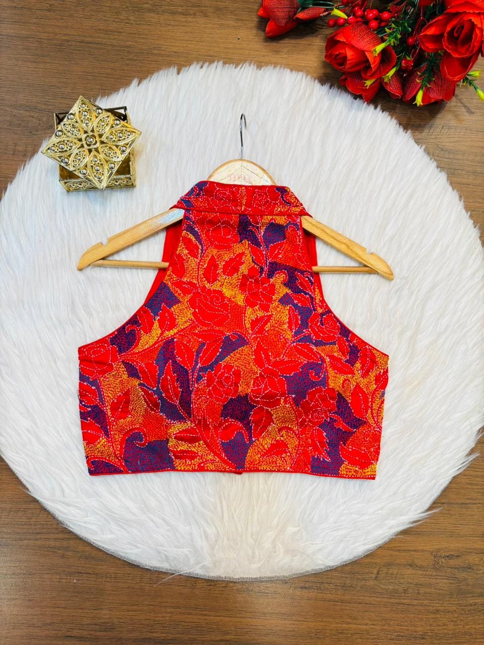 Queen Bee Kantha Stitch Blouse