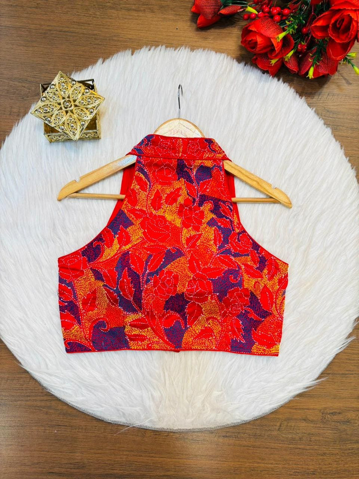 Queen Bee Kantha Stitch Blouse