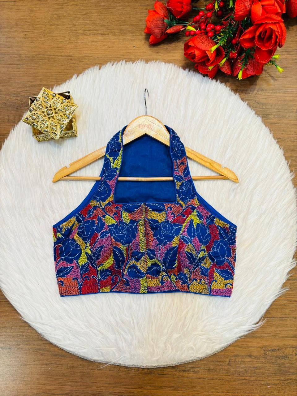 Queen Bee Kantha Stitch Blouse