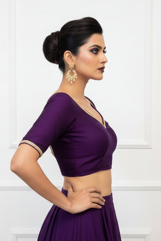 Flashline Designer Vichitra Silk Blouse