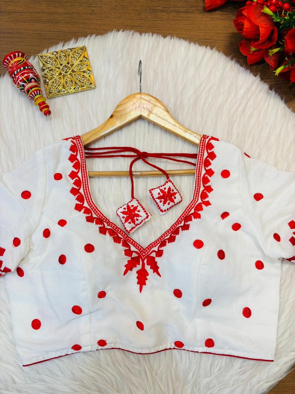 Pratibimbh Designer Vichitra Silk Blouse