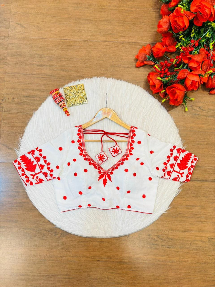 Pratibimbh Designer Vichitra Silk Blouse
