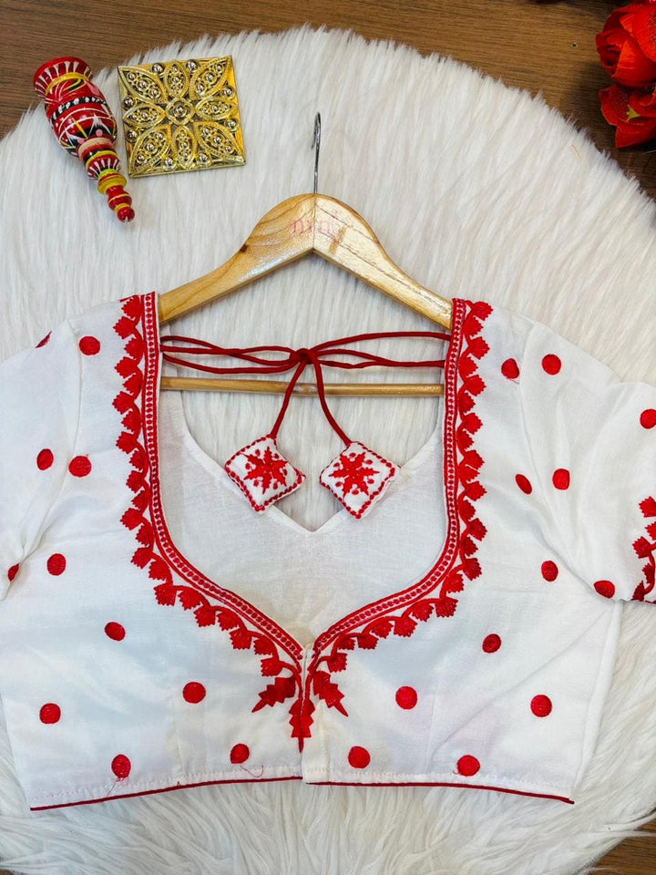 Pratibimbh Designer Vichitra Silk Blouse