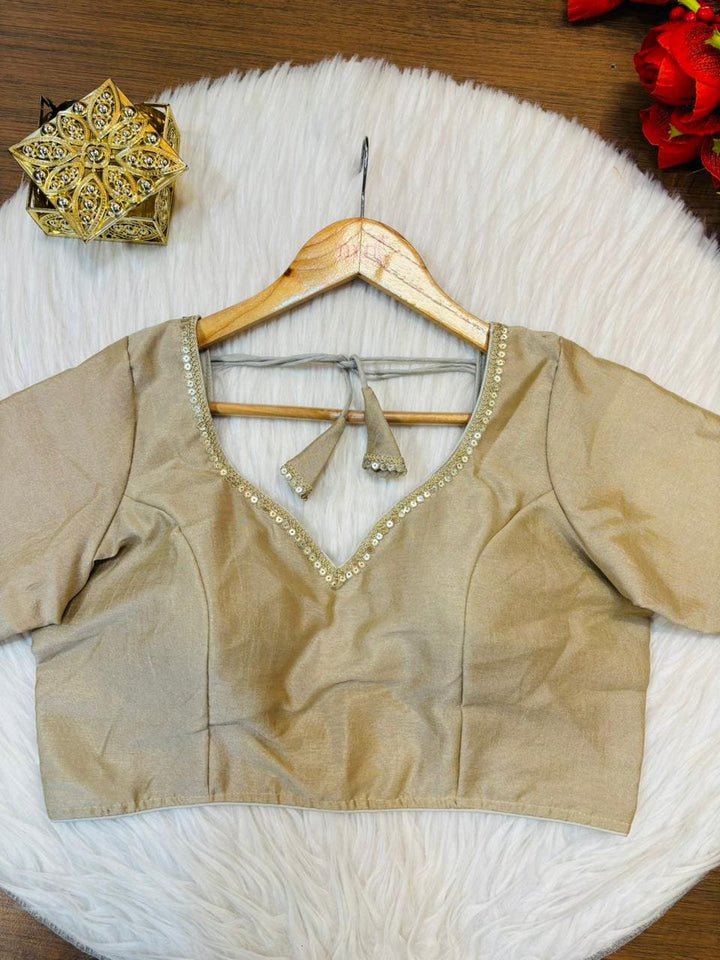 Flashline Designer Vichitra Silk Blouse