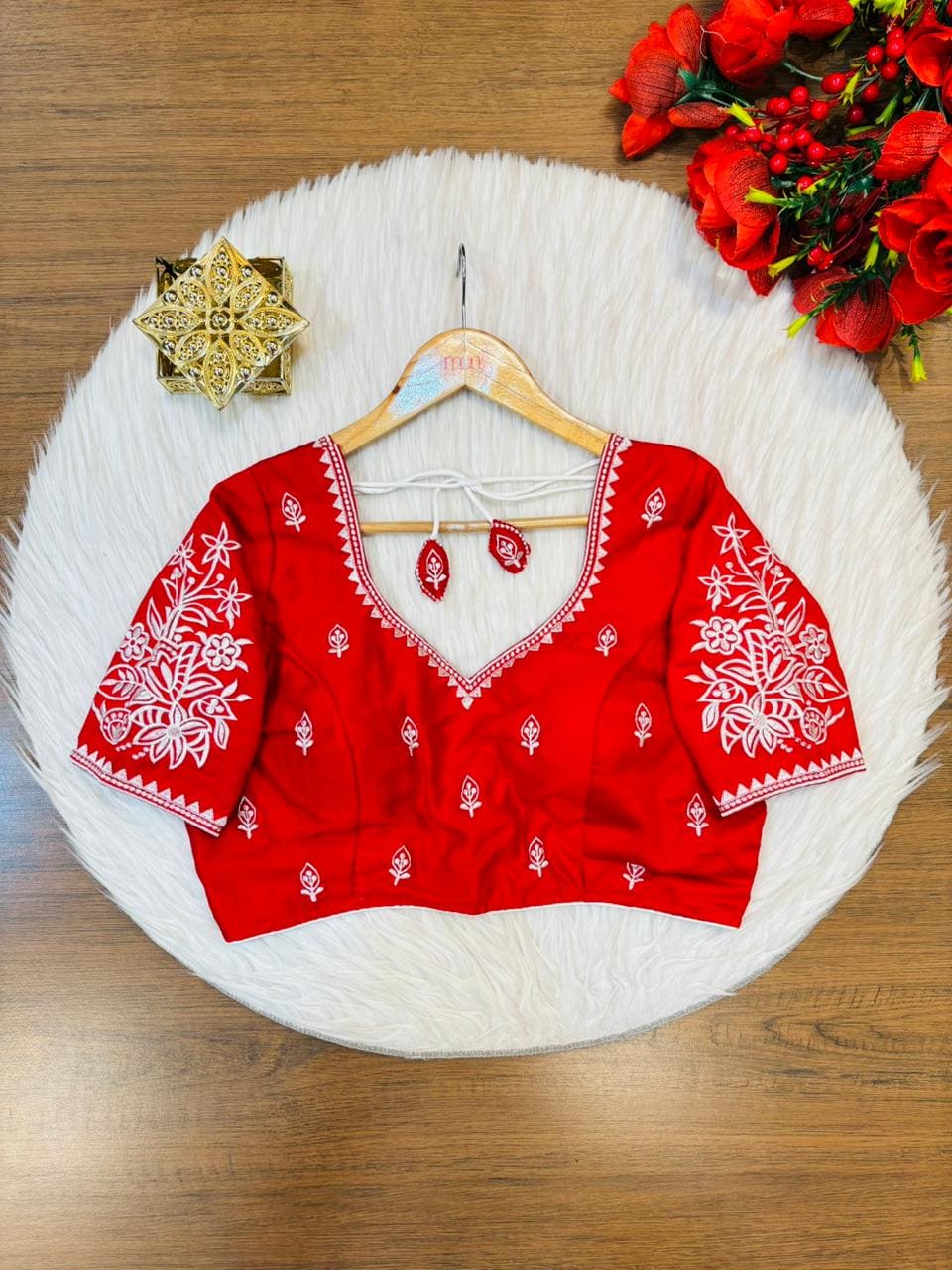 Inner light Designer Vichitra Silk Blouse