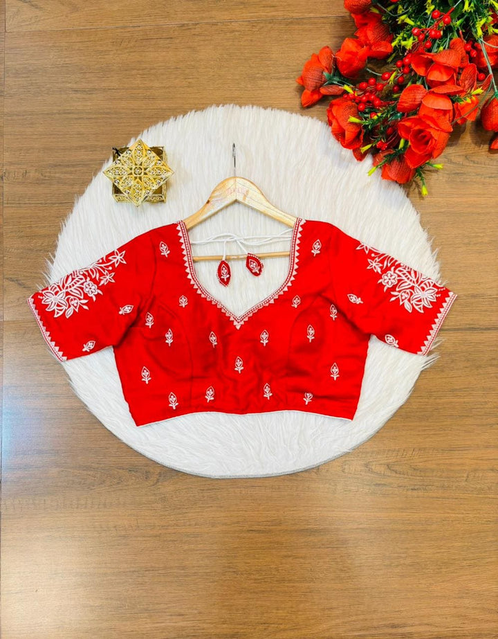 Inner light Designer Vichitra Silk Blouse