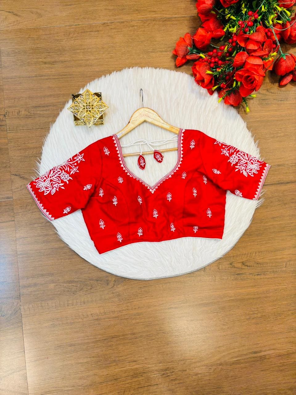 Inner light Designer Vichitra Silk Blouse