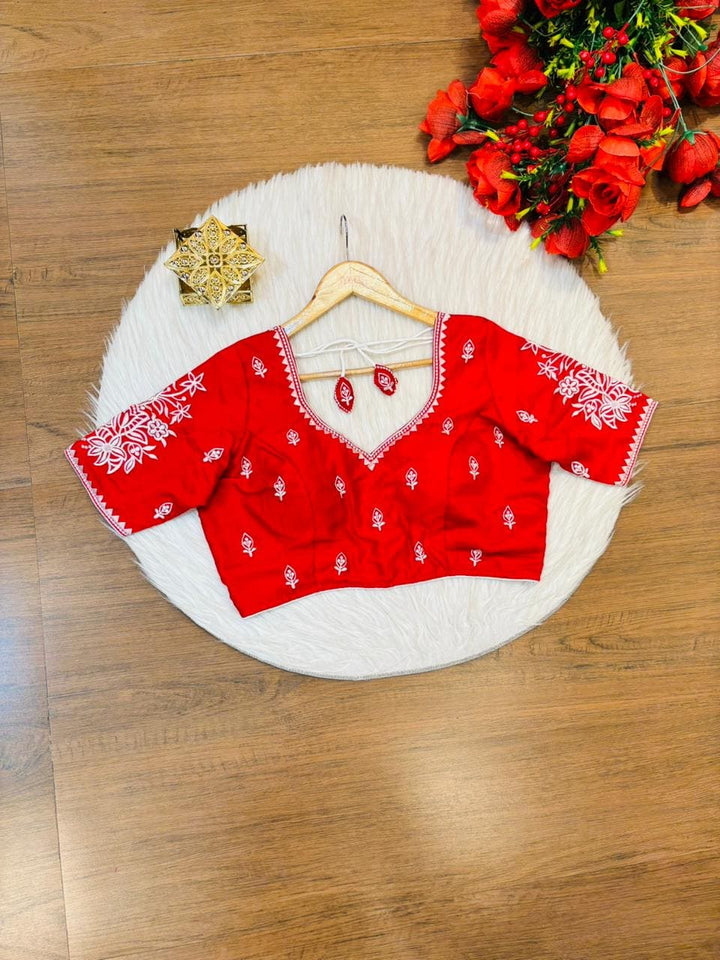 Inner light Designer Vichitra Silk Blouse