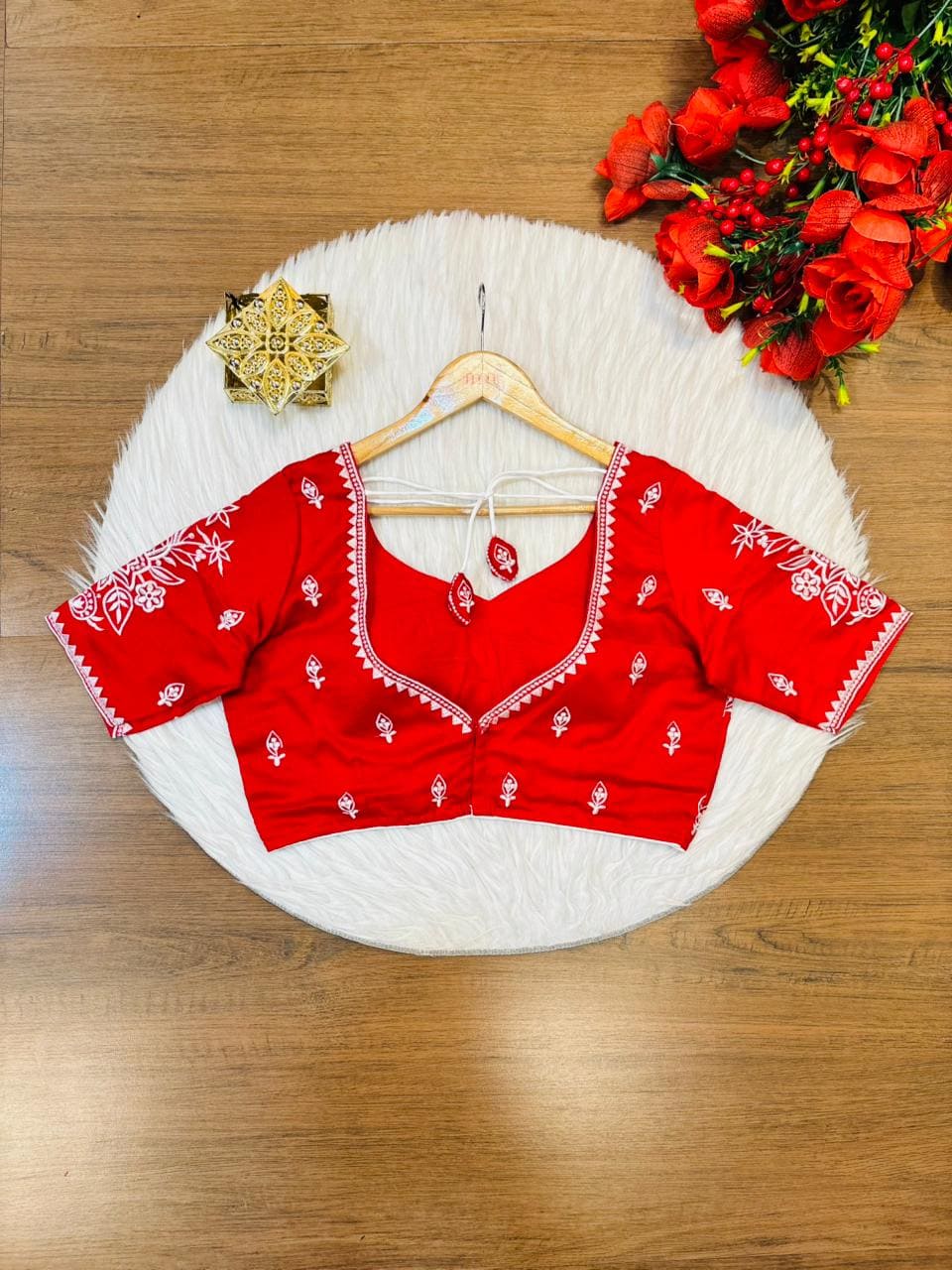 Inner light Designer Vichitra Silk Blouse