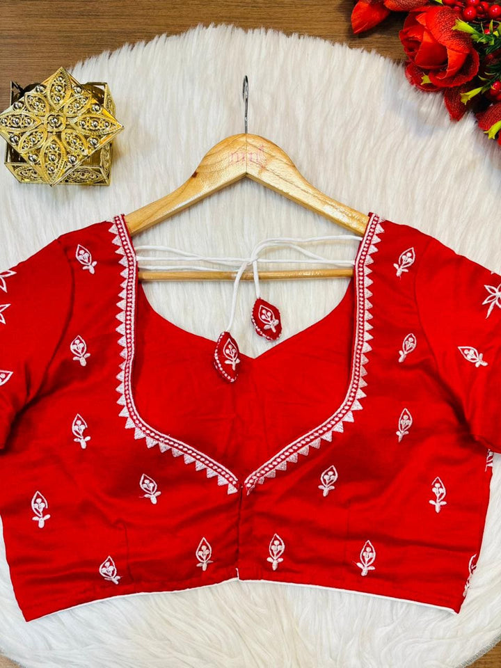 Inner light Designer Vichitra Silk Blouse