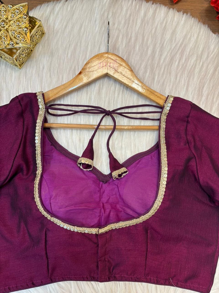 Flashline Designer Vichitra Silk Blouse