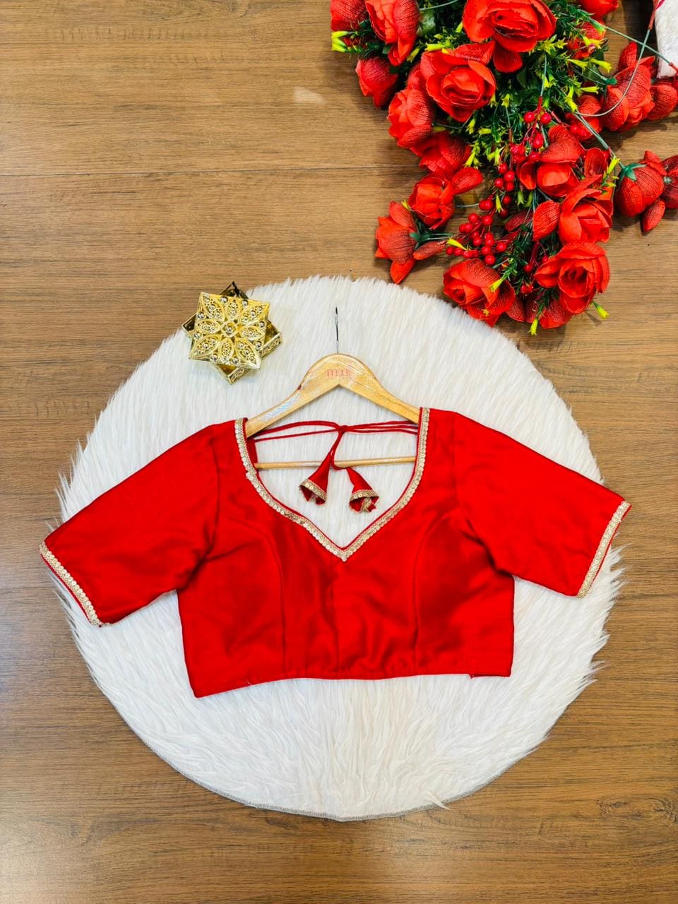 Flashline Designer Vichitra Silk Blouse