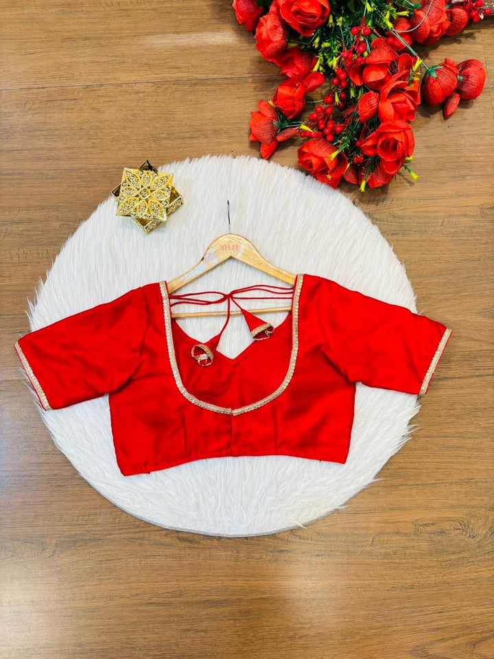 Flashline Designer Vichitra Silk Blouse