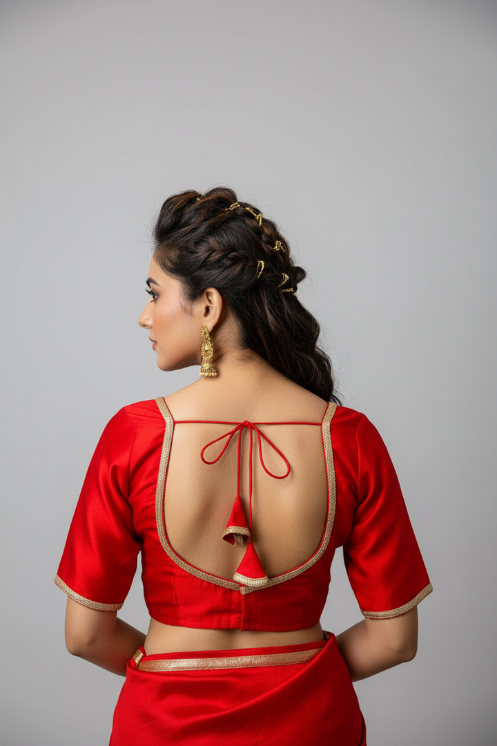 Flashline Designer Vichitra Silk Blouse