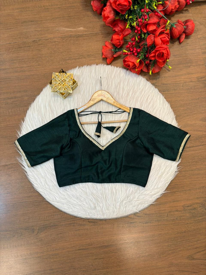 Flashline Designer Vichitra Silk Blouse