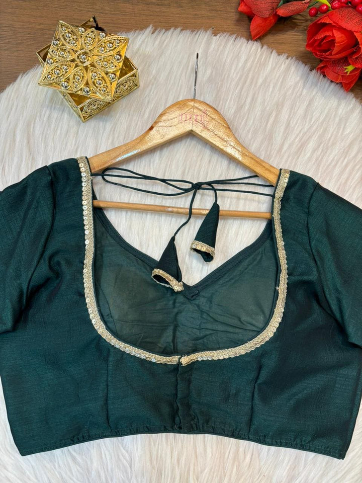 Flashline Designer Vichitra Silk Blouse