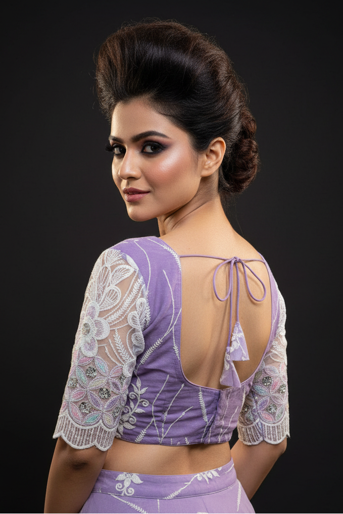 Too Perfect Designer Net Blouse