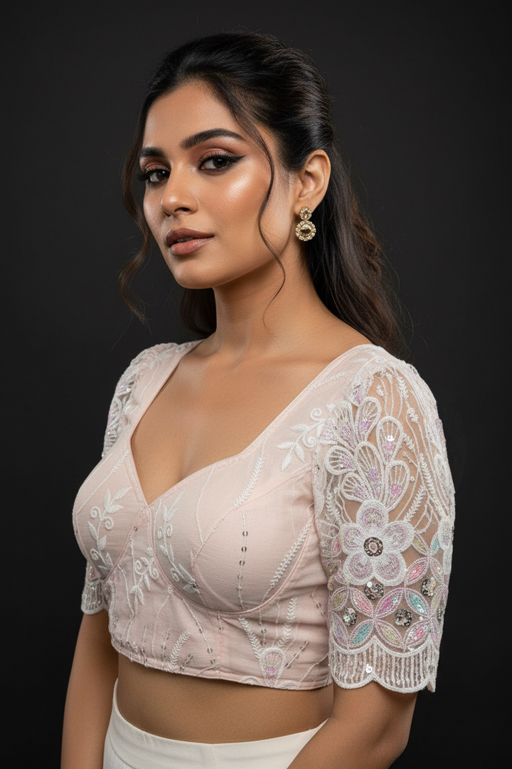 Too Perfect Designer Net Blouse