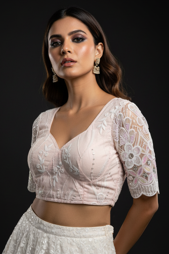 Too Perfect Designer Net Blouse