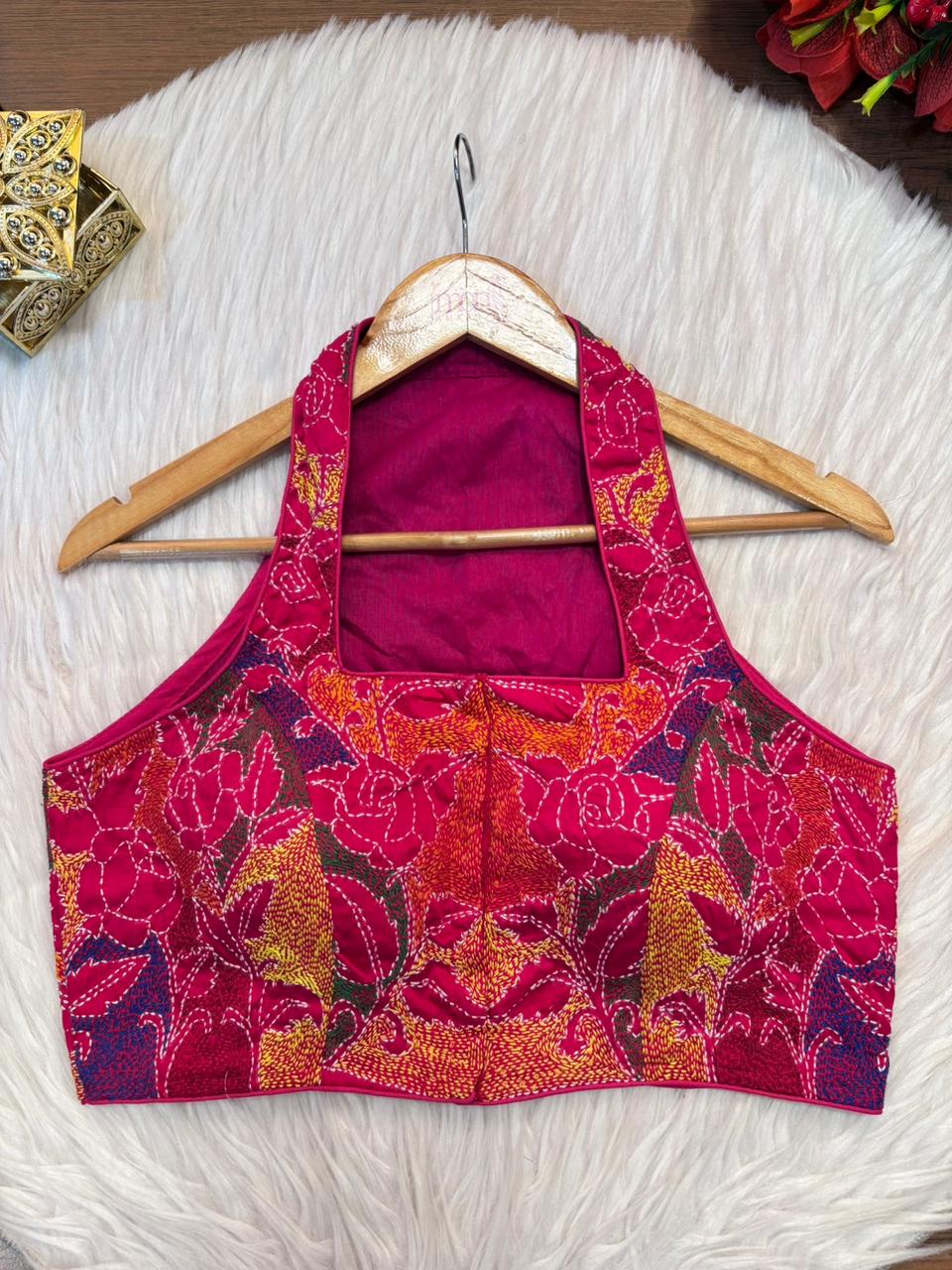 Queen Bee Kantha Stitch Blouse