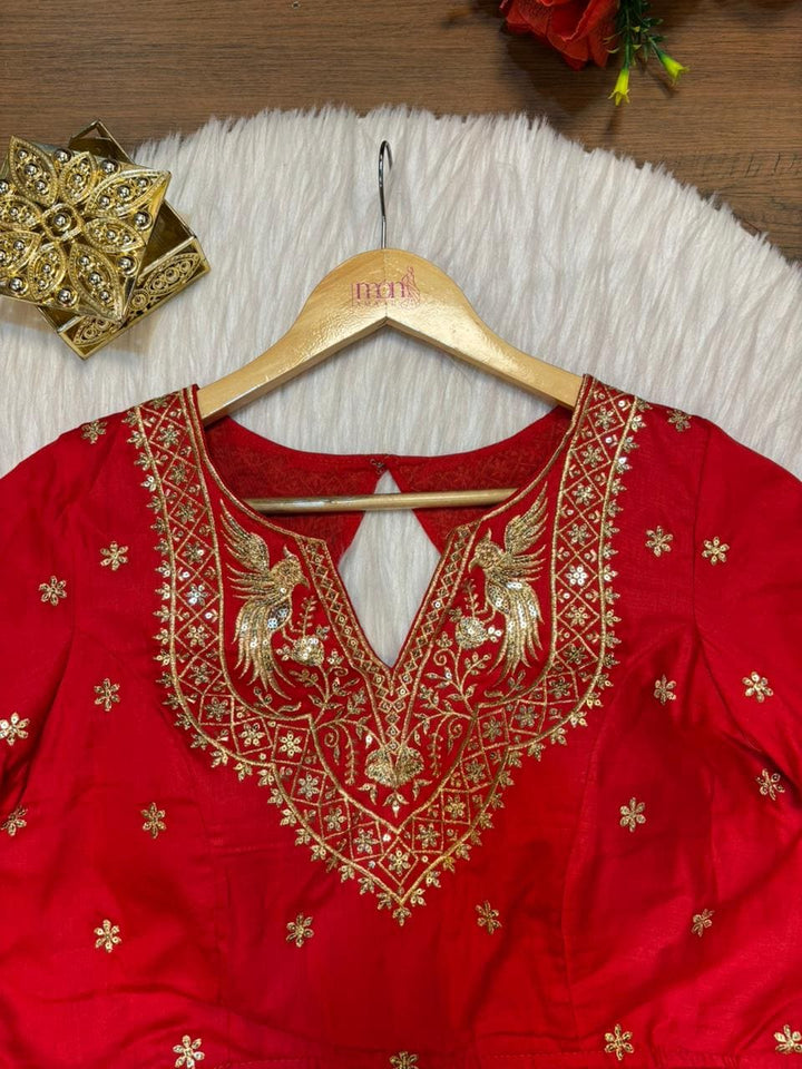 Each Stitch Designer Cotton Silk Blouse