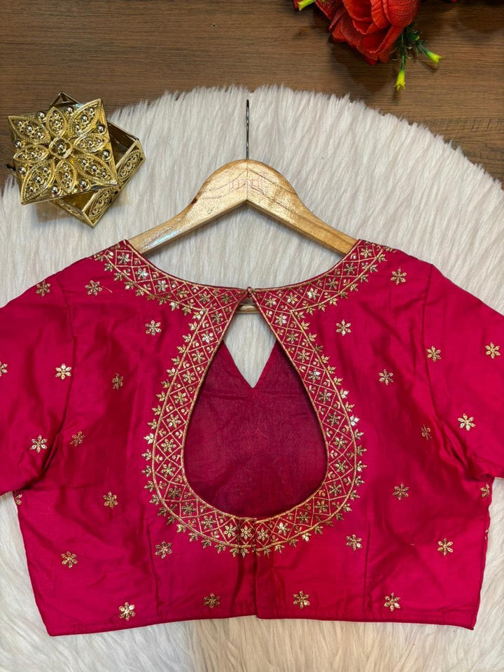 Each Stitch Designer Cotton Silk Blouse