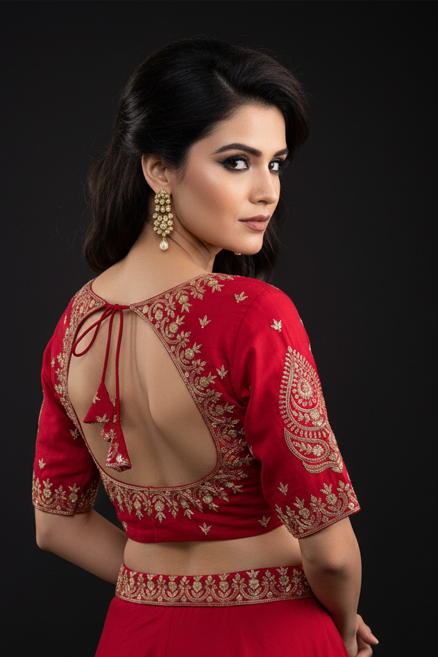 True Thread Fancy Silk Blouse