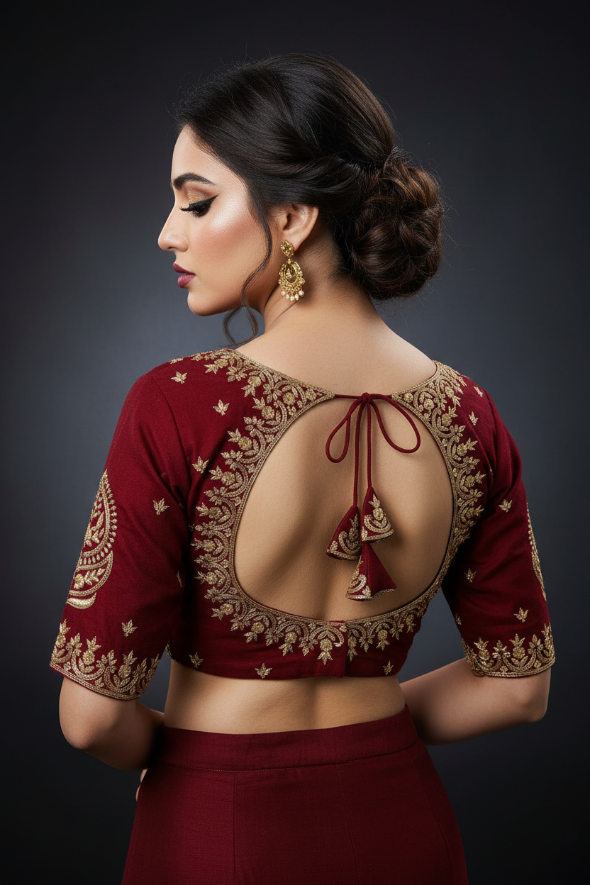 True Thread Fancy Silk Blouse