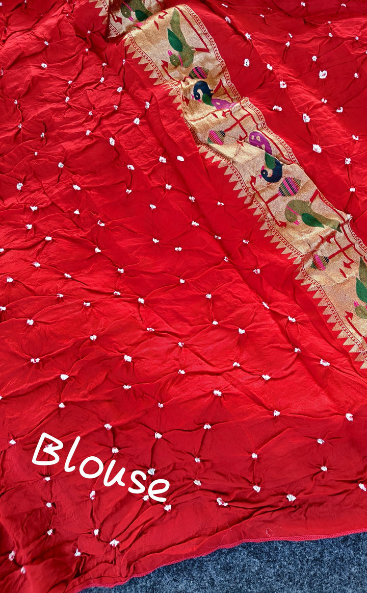 Golden Essence Paithani Silk Saree