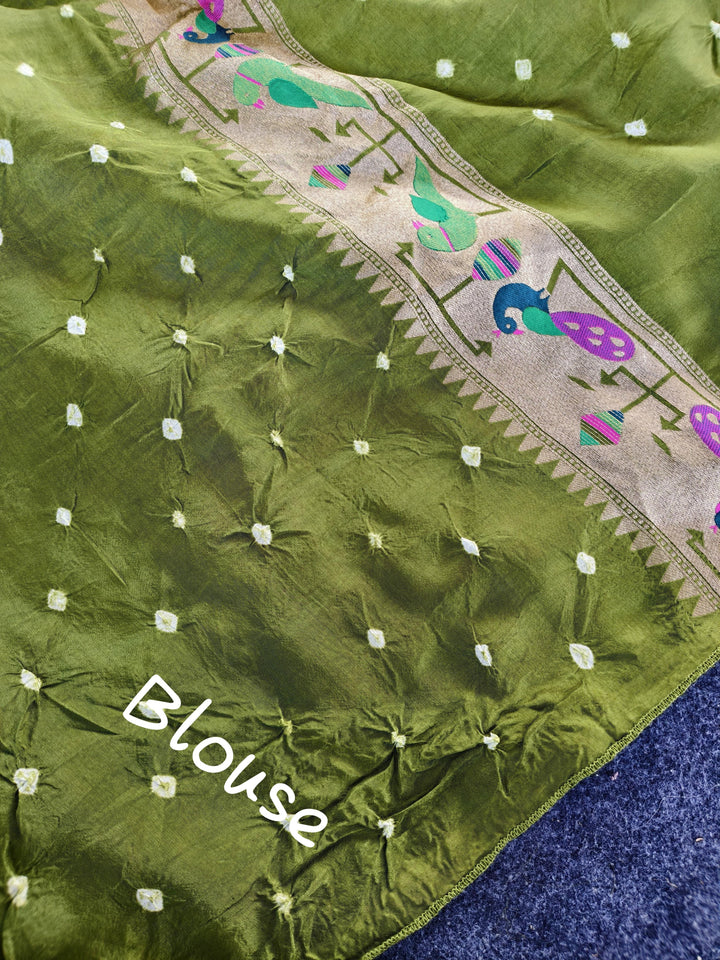 Golden Essence Paithani Silk Saree