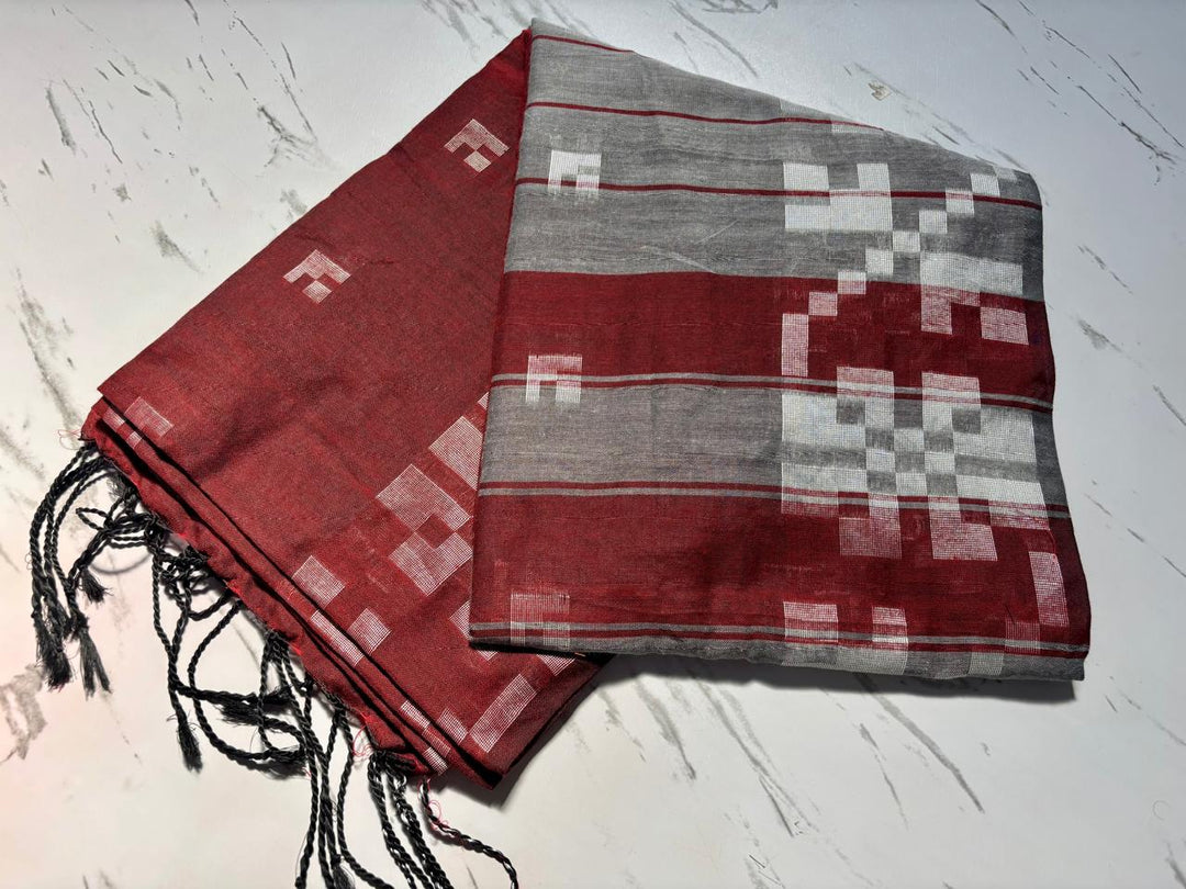 Mrinalini Khadi Cotton Saree