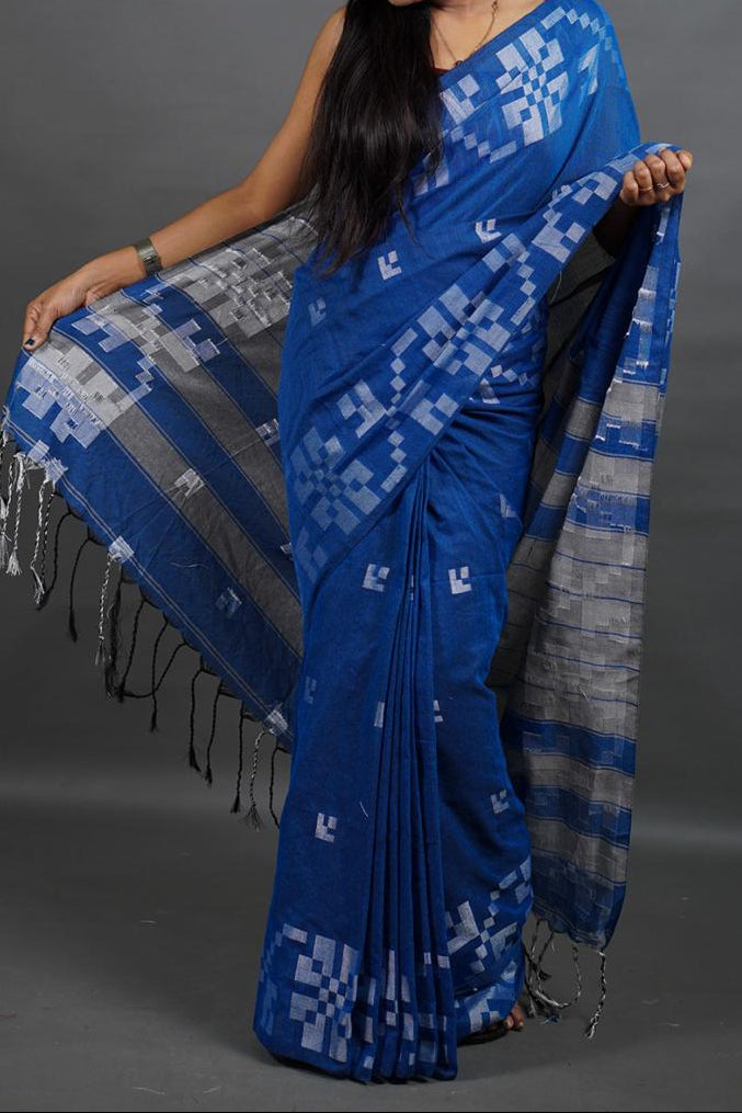 Mrinalini Khadi Cotton Saree