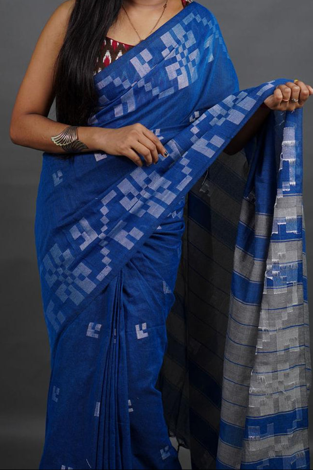 Mrinalini Khadi Cotton Saree