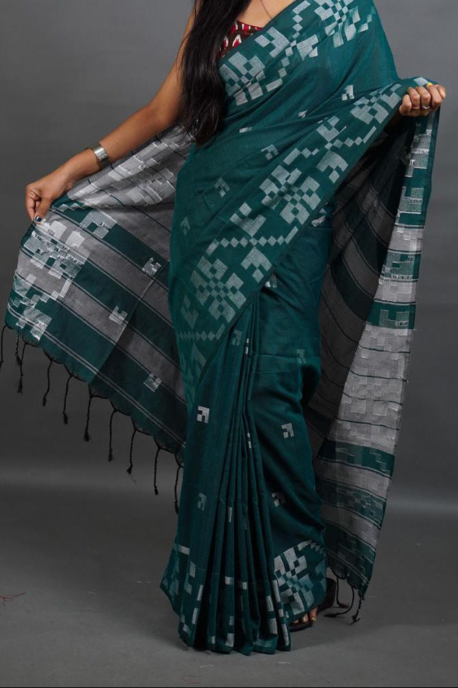 Mrinalini Khadi Cotton Saree