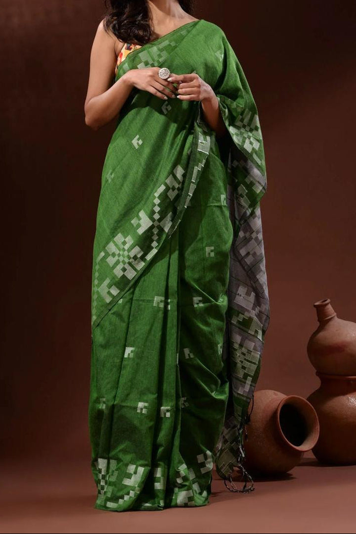 Mrinalini Khadi Cotton Saree